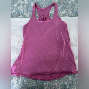 Pink lululemon tank top